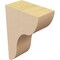 Ekena Millwork 2"W x 4"D x 6"H Classic Carmel Rough Cedar Woodgrain TimberThane Corbel, Primed Tan CORUR02X04X06CARRCPR - alternate 6